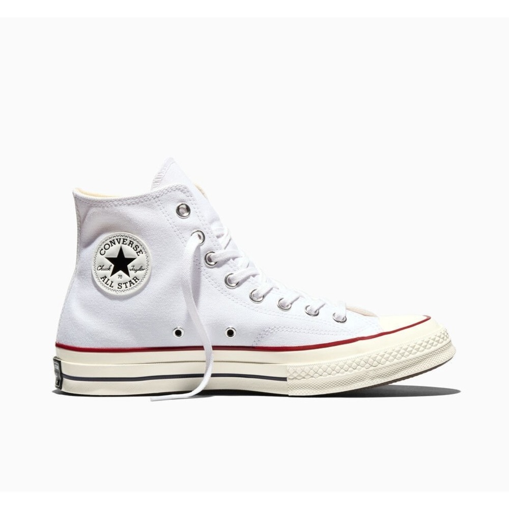 Converse Chuck Taylor 70 All Star Womens 9.5 Mens 7.5 Hi Top White Canvas Shoes
